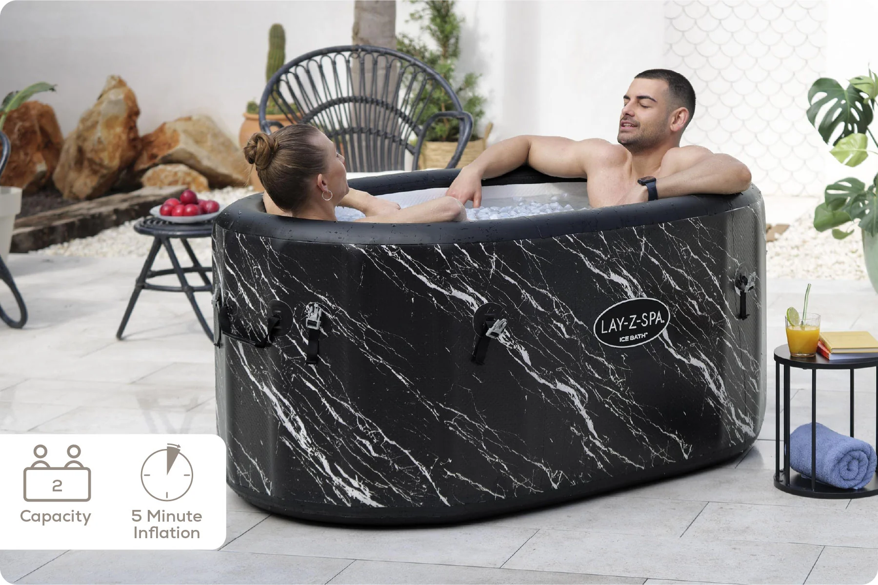 Glacial Dip™ Pro Ice Bath Cold Plunge Recovery Tub with Pump - Image 9