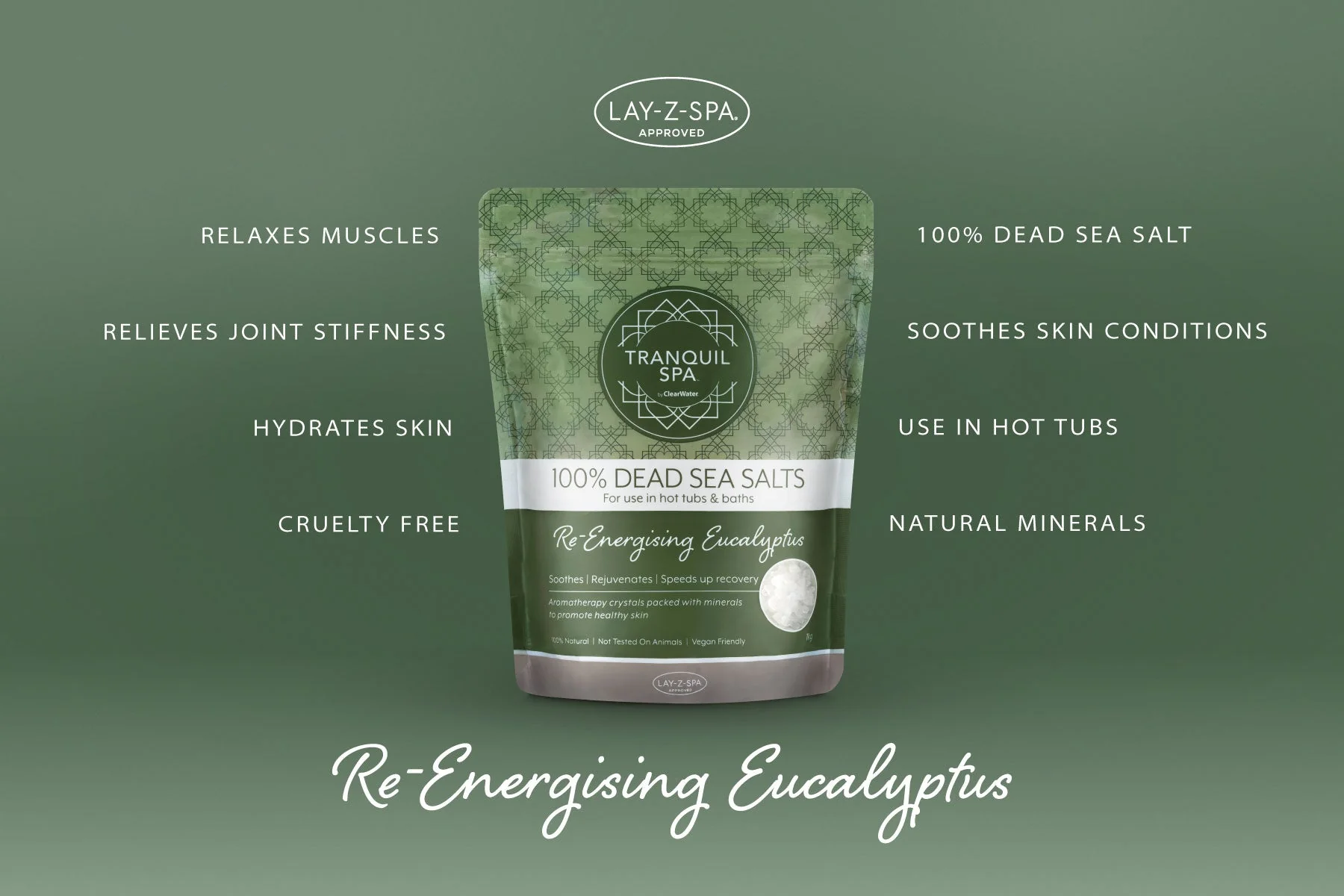 Tranquil Spa Dead Sea Salts - Eucalyptus - Image 4