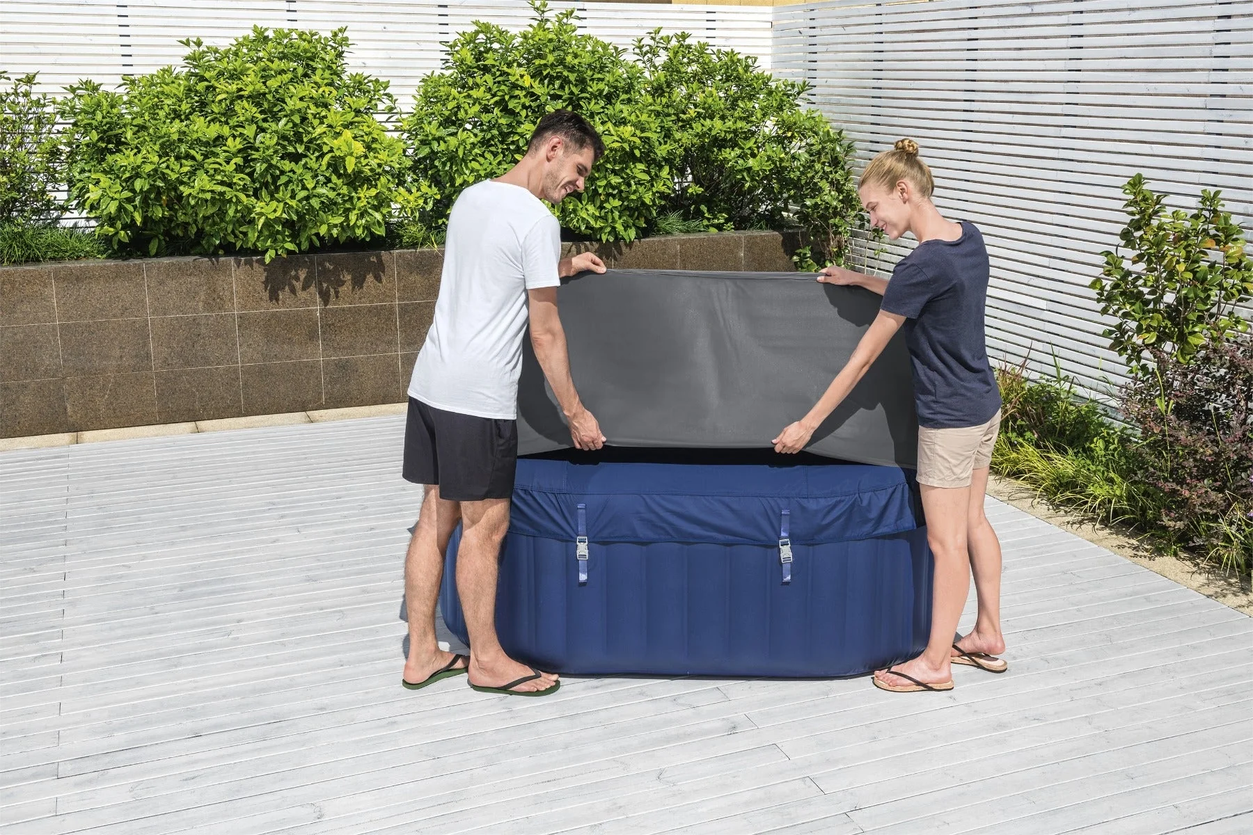 Square Thermal Hot Tub Cover - Small 180cm x 71cm - Image 11